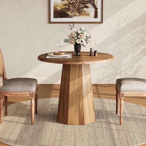 Round dining table - dining,