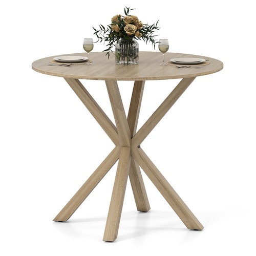 Costway 90cm wood dining - wood, table