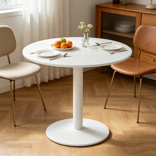 80cm round dining - round, modern