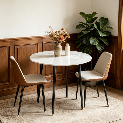 Retro round kitchen dining - kitchen,