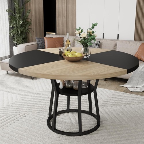 Round dining kitchen table - table, for